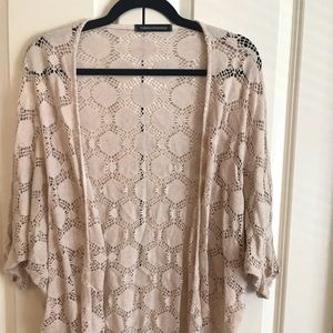 Large Blush Shrug Sweater